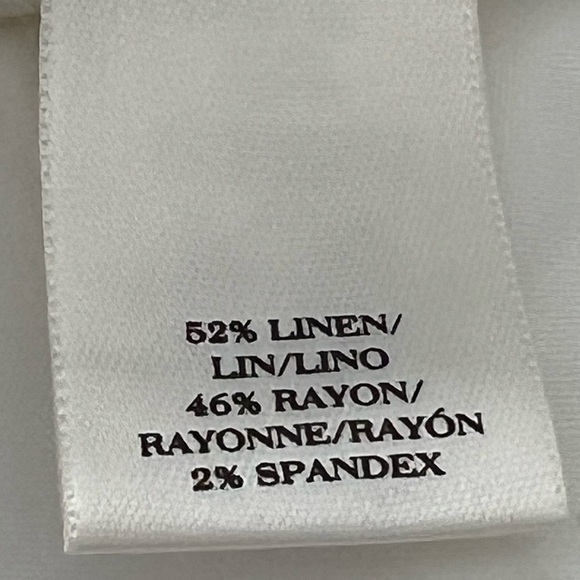 Ann Taylor Linen Blend White Shorts Size 4 - Picture 3 of 6